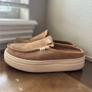 Hey Dude Women's Tan Slip-On Shoes